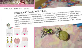 Tessa Packard London Contemporary fine Jewellery Pear Drop Earrings in Country and Town House Magazine