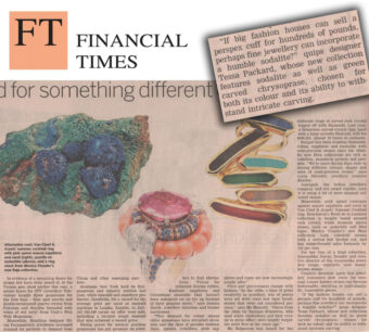 Tessa Packard Jewellery featured in Financial Times