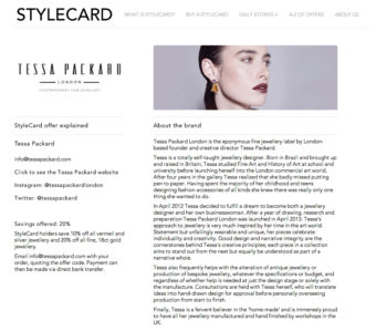 Tessa Packard // www.tessapackard.com // Style Card