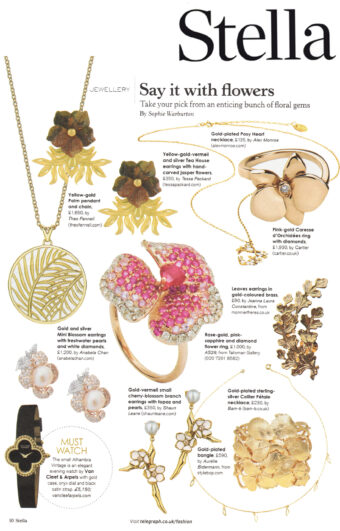 Tessa Packard London Contemporary Fine Jewellery // Stella Magazine // Tea House Earrings / Jasper