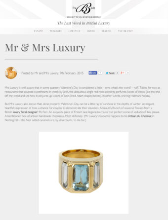 Tessa Packard // Beyond Bespoke // Carmen Ring // Aquamarine Ring