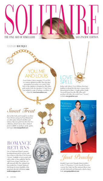 Solitaire Magazine featuring Tessa Packard London Jewellery