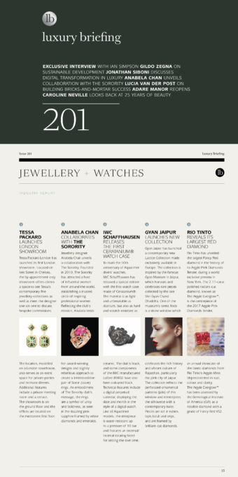luxury briefing Magazine introduces Tessa Packard London Contemporary Fine Jewellery new Jewellery Collection