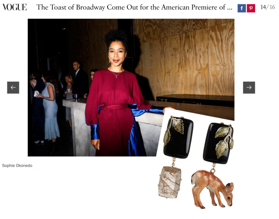 Sophie okonedo wearing Tessa Packard Jewellery featured on Vogue