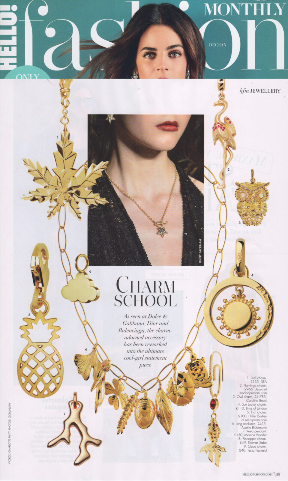 Sunday Telegraph Watches and Jewellery supplement featuring Tessa Packard London Copy Cat Ring