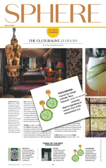 Tessa Packard London Contemporary Fine Jewellery Citrine and Cucumber Slice Earrings featured Sphere Magazine