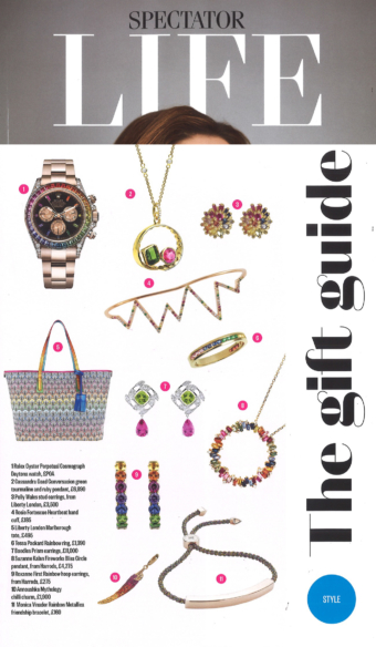 Tessa Packard London Contemporary Fine Jewellery Rainbow Ring featured in the Spectator Life Magazine