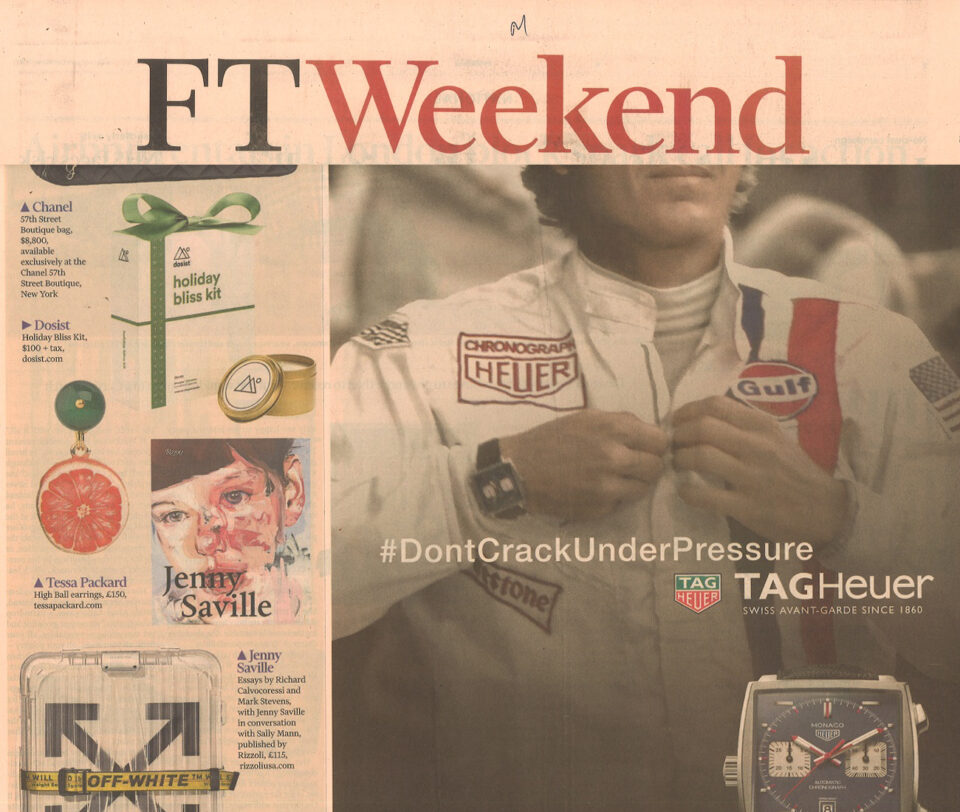 Financial Times Weekend featuring Tessa Packard London Contemporary Fine Jewellery Highball Grapefruit Slice Earrings