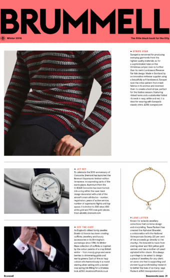 Tessa Packard London Contemporary Fine Jewellery Alphabet Bracelet for the National Osteoporosis Foundation featured in Brummell Magazine