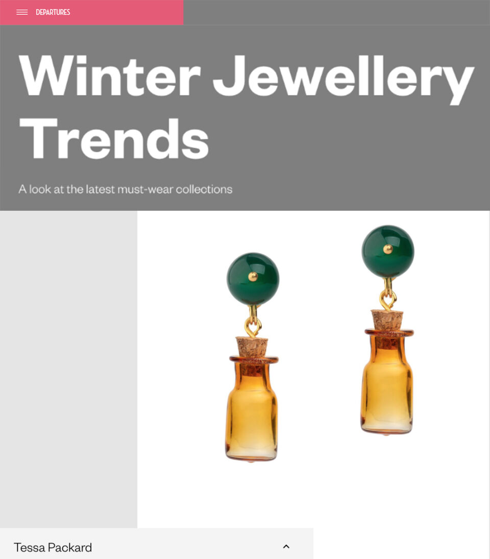 Departures Magazine featuring Tessa PackardLondon Contemporary Fine Jewellery