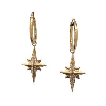 Bespoke diamond star earrings