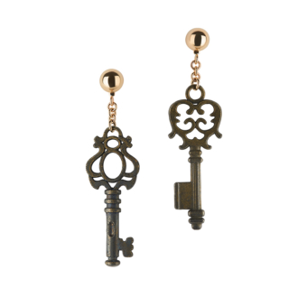 bespoke key earrings