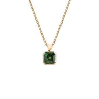 Bespoke green sapphire pendant