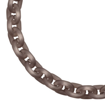 Frosted Grey Plastic Chain Necklace by Tessa Packard London