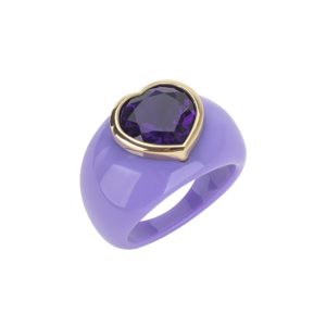 Amethyst And Lucite Chunky Riviera Ring Tessa Packard