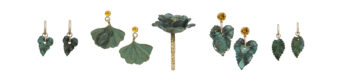 collection of verdigris jewellery