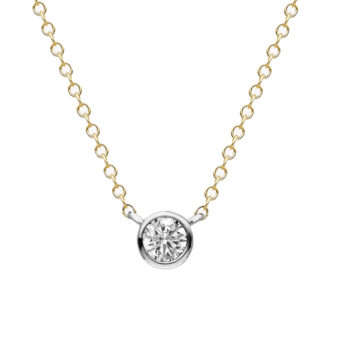 bespoke platinum and 18ct yellow gold diamond pendant and chain