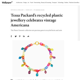 Tessa Packard Plastic Jewellery collection on Wallpaper Online