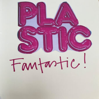 plastic fantastic scrap book page title