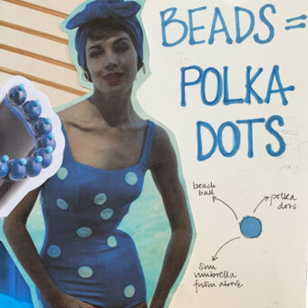 plastic fantastic scrap book page polka dots