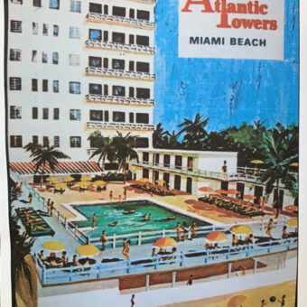 huge hotel 1950s america plastic fantastic scrap book page