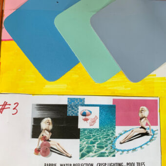 colour palette for the campaign images plastic fantastic scrap book page