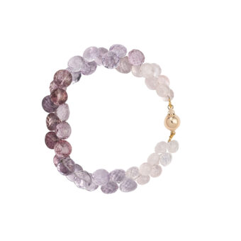 pink and purple gemstone bracelet tessa packard
