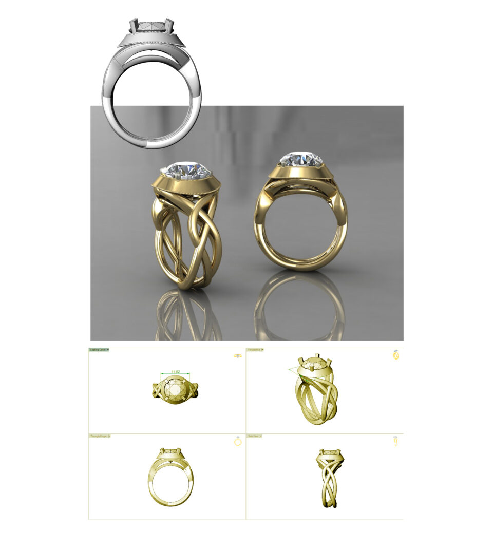 3D CAD Ring file Designing Services